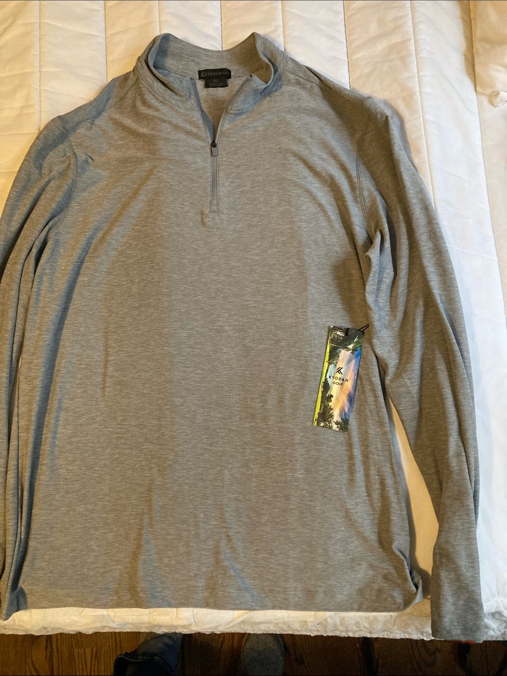 Kyodan Men's Light Gray Quarter-Zip Pullover